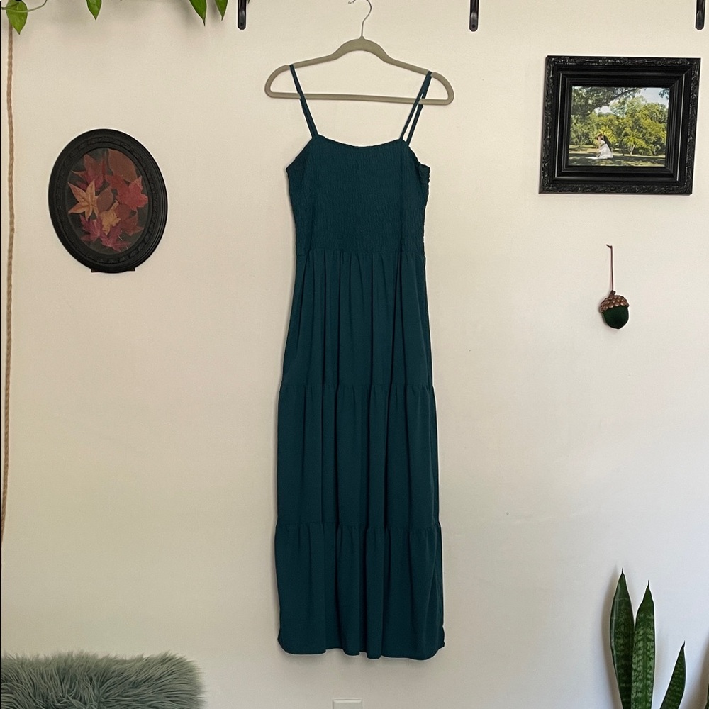 Elegant Teal Maxi Dress